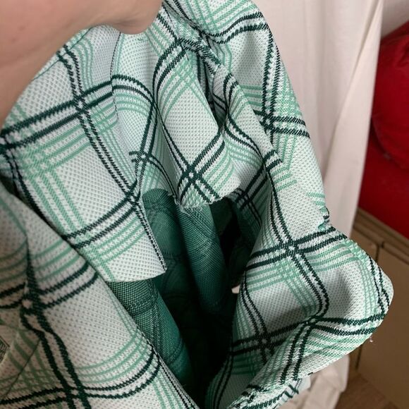 Vintage Plaid Dress Folded Collar Button Down - Picture 8 of 8